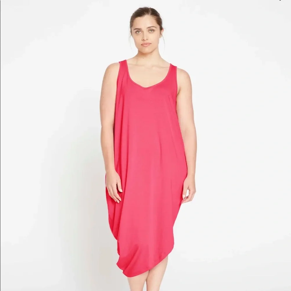 Universal Standard Sleeveless Iconic Geneva Dress, US Size M (18-20), Rose, NWT - Picture 7 of 12